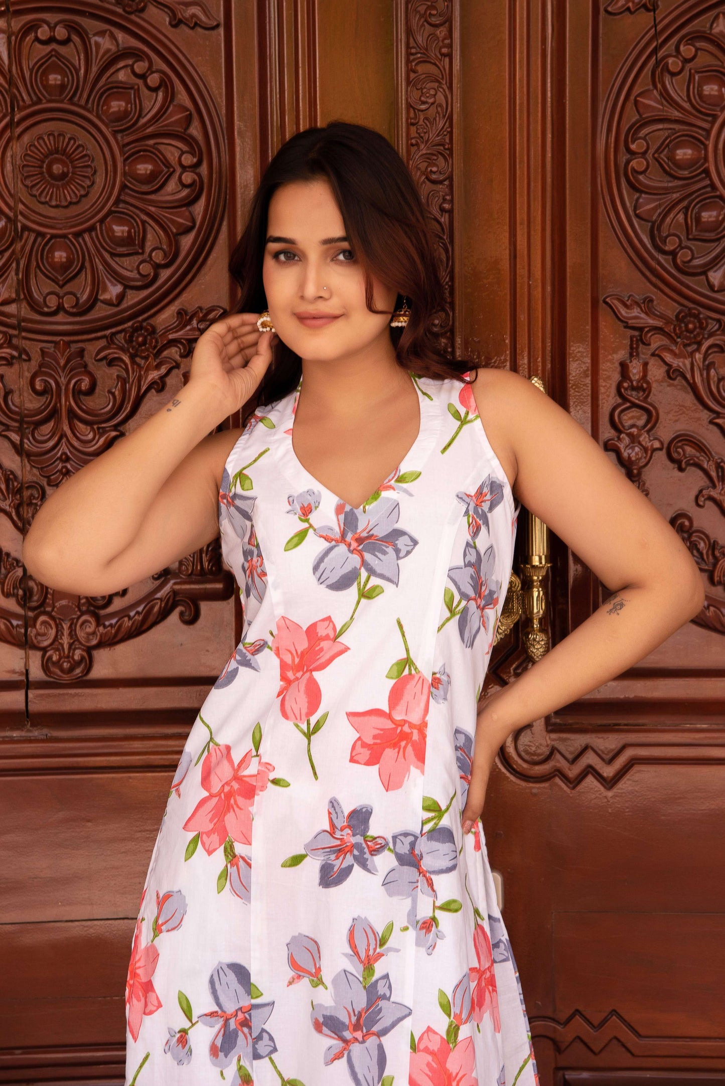 Pomcha Jaipur Shop Trendy Sleeveless Co-Ord Sets - Jadau Jaipur - Swadesiicart