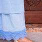 Pomcha Jaipur Kapas Powder Blue Co-Ord Set - Swadesiicart