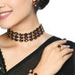 Mominos Fashion Johar Kamal Gold-Polished Finish Stone Choker For Women (Brown) | Swadesiicart