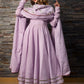 Pomcha Sweet Pea Lavender Pure Cotton Anarkali Set | Swadesiicart