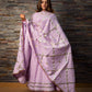 Pomcha Sweet Pea Lavender Pure Cotton Anarkali Set | Swadesiicart