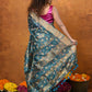 Very Much Indian Designed By VMI - Handloom Moonga Tussar Silk Saree With Digital Floral Print | Swadesiicart