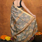 Very Much Indian Designed By VMI - Handloom Moonga Tussar Silk Saree With Digital Floral Print | Swadesiicart