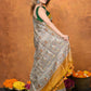 Very Much Indian Designed By VMI - Handloom Pure Tussar Silk Saree With Beautiful Madhubani Print - Yellow | Swadesiicart