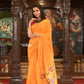 Very Much Indian Authentic Handloom Pure Cotton Paithani with Traditional Peacock Pallu - Turmeric Yellow | Swadesiicart