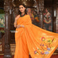 Very Much Indian Authentic Handloom Pure Cotton Paithani with Traditional Peacock Pallu - Turmeric Yellow | Swadesiicart