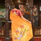 Very Much Indian Authentic Handloom Pure Cotton Paithani with Traditional Peacock Pallu - Turmeric Yellow | Swadesiicart