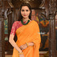 Very Much Indian Authentic Handloom Pure Cotton Paithani with Traditional Peacock Pallu - Turmeric Yellow | Swadesiicart