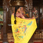 Very Much Indian Authentic Handloom Pure Cotton Paithani with Traditional Peacock Pallu - Lime Yellow | Swadesiicart