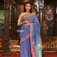 Very Much Indian Authentic Handloom Pure Cotton Paithani with Handcrafted Lotus Pallu - Dual Tone Purple and Pink | Swadesiicart