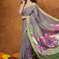 Very Much Indian EXCLUSIVE! Handloom Pure Cotton Paithani With Traditional Asawali Pallu - Dual Tone Green & Pink | Swadesiicart