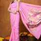 Very Much Indian EXCLUSIVE! Handloom Pure Cotton Paithani With Hand bandhani Work and Traditional Parrot Pallu | Swadesiicart
