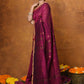 Very Much Indian Designed by VMI - High Quality Mul Cotton Handloom Woven with Sleek Border and Flower Buttis - Magenta Pink | Swadesiicart