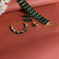 Mominos Fashion Johar Kamal Gold-Polished Finish Stone Choker For Women (Green) | Swadesiicart