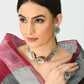 Mominos Fashion Johar Kamal Silver-Plated Brass Finish Rose Design Choker For Women (Silver) | Swadesiicart