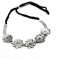 Mominos Fashion Johar Kamal Silver-Plated Brass Finish Rose Design Choker For Women (Silver) | Swadesiicart