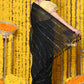 Very Much Indian Rajsi - High Quality Mul Cotton Handloom Woven Saree in Sleek Black | Swadesiicart