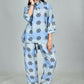 Morchari Digital Print Semi Muslin Co-Ord Set Top & Trouser-Multicolor - Swadesiicart
