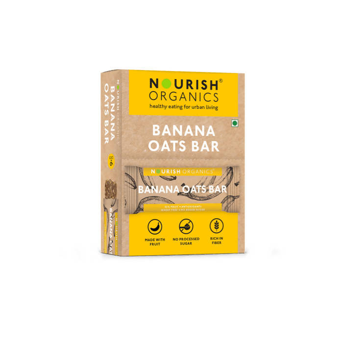 Nourish Organics Banana Oats Bar - Swadesiicart