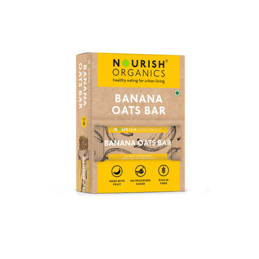 Nourish Organics Banana Oats Bar - Swadesiicart