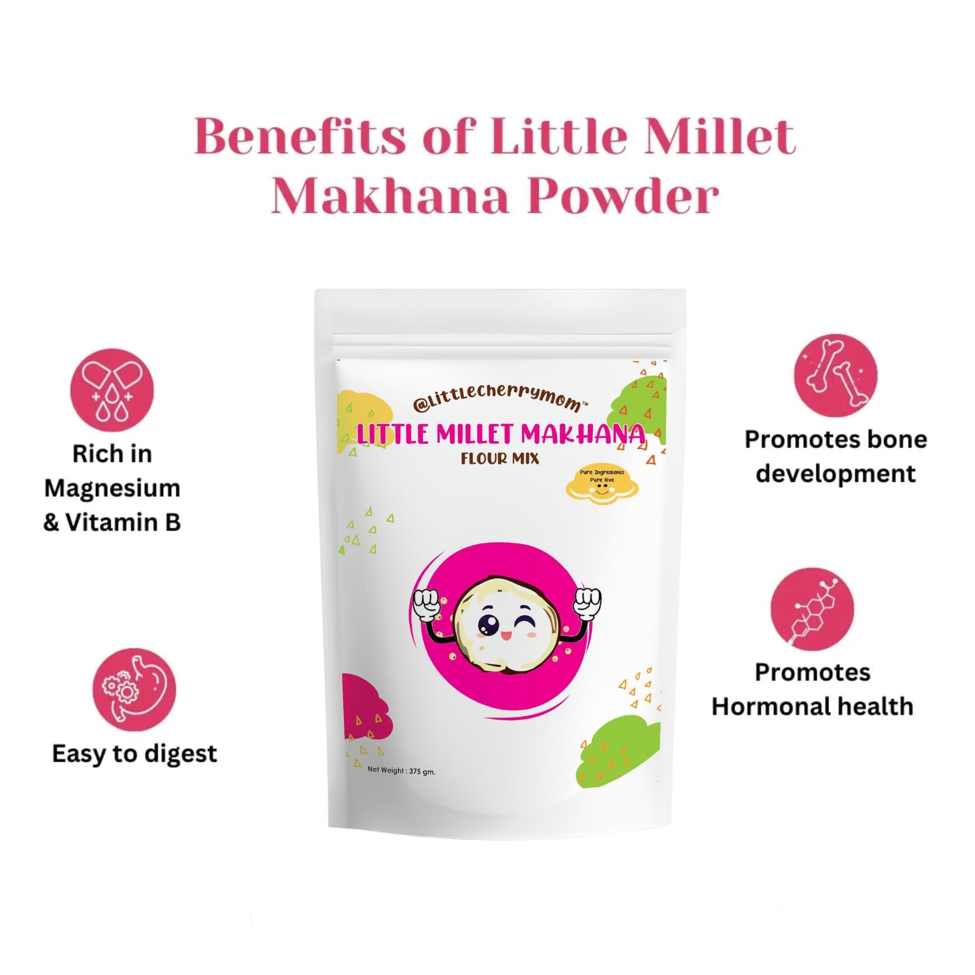Littlecherrymom Little Millet Makhana Mix | Swadesiicart
