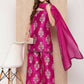 Ahalyaa Women's Traditional wear Kurta Set - Pink | Swadesiicart