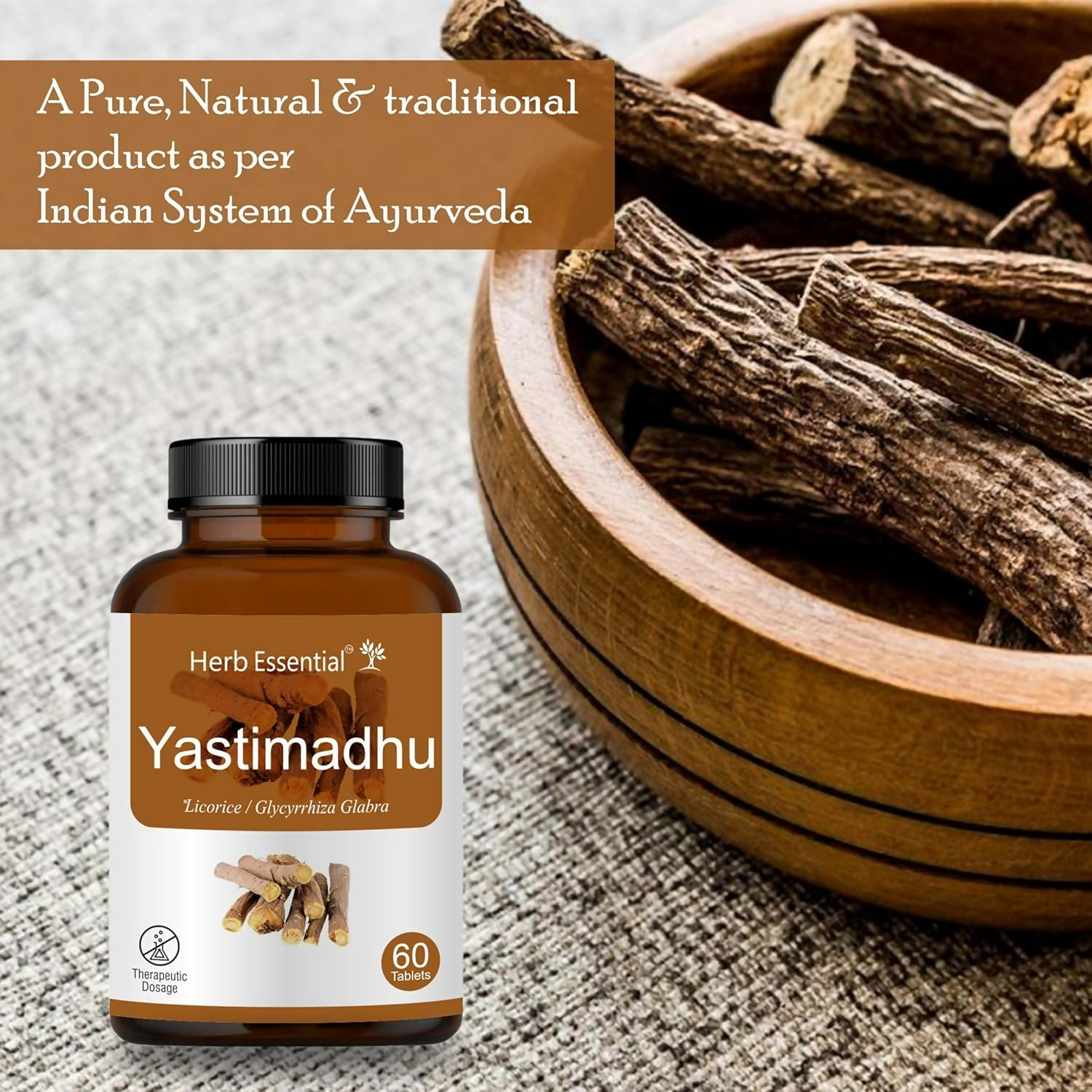 Herb Essential Yashtimadhu Tablets - Swadesiicart