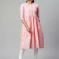 Ahalyaa Womens Pink Pure Cotton Printed Kurtas | Swadesiicart