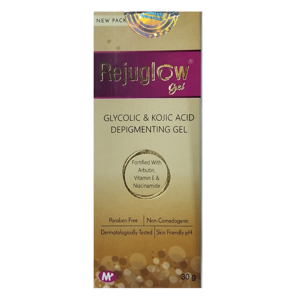 Rejuglow Gel with Glycolic Acid, Kojic Acid, Niacinamide & Vitamin E | Swadesiicart