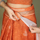 Shree Shyam Fashion Cotton Orange Saree
