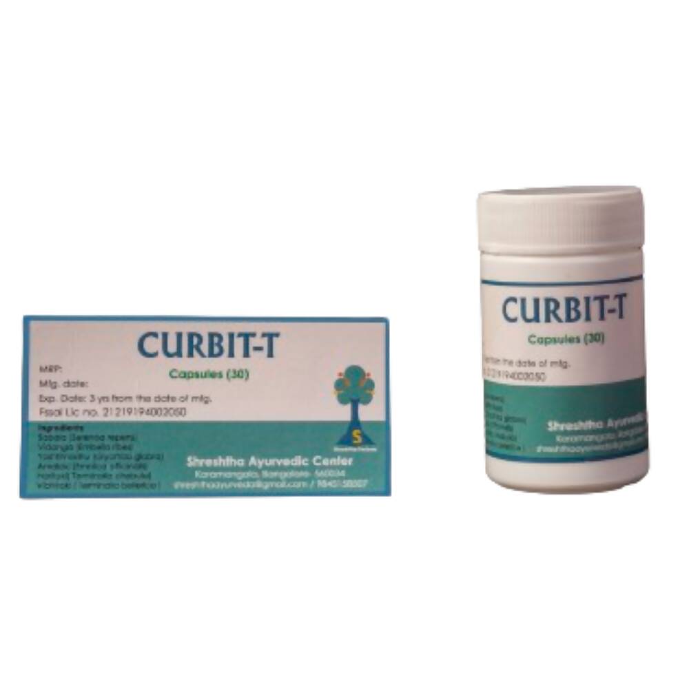 Shreshtha Herbals Curbit-T Capsules - Swadesiicart