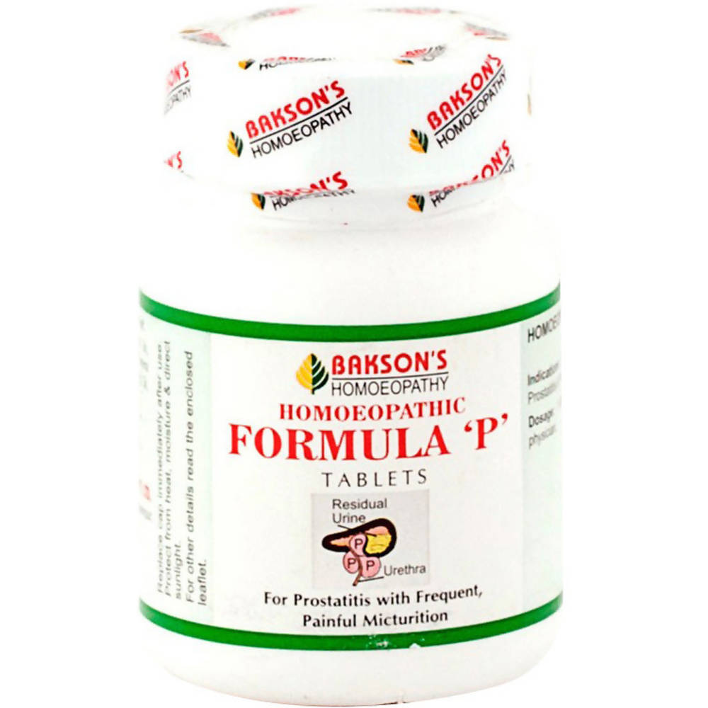 Bakson's Homeopathy Formula P Tablets | Swadesiicart