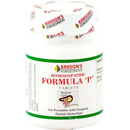 Bakson's Homeopathy Formula P Tablets | Swadesiicart