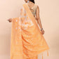 Shree Shyam Fashion Linen Cotton Orange Saree