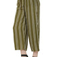 Asmaani Olive Green Color Rayon Fabric Stripped Palazzo