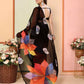 Black Georgette Designer Printed Ready To Wear Saree - Elite | Swadesiicart