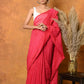 Very Much Indian Mul Cotton Khadi Design Handloom Woven Saree - Pink | Swadesiicart