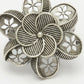 NVR Women's Silver-Toned Floral Shape Adjustable Finger Ring | Swadesiicart