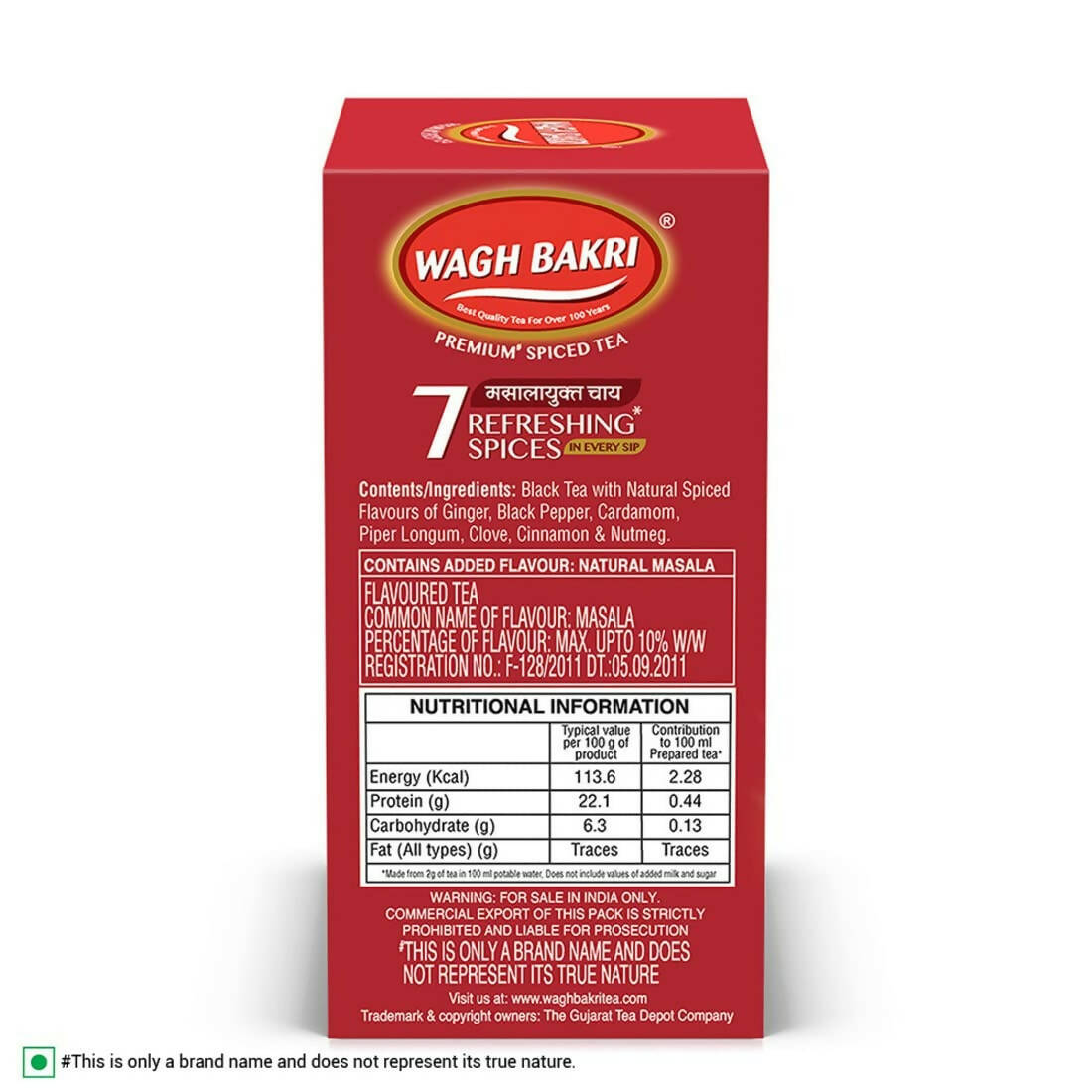 Wagh Bakri 7 Refreshing Spices Tea | Wagh Bakri Premium Spiced Tea | Made With 7 Authentic Refreshing Spices - Swadesiicart