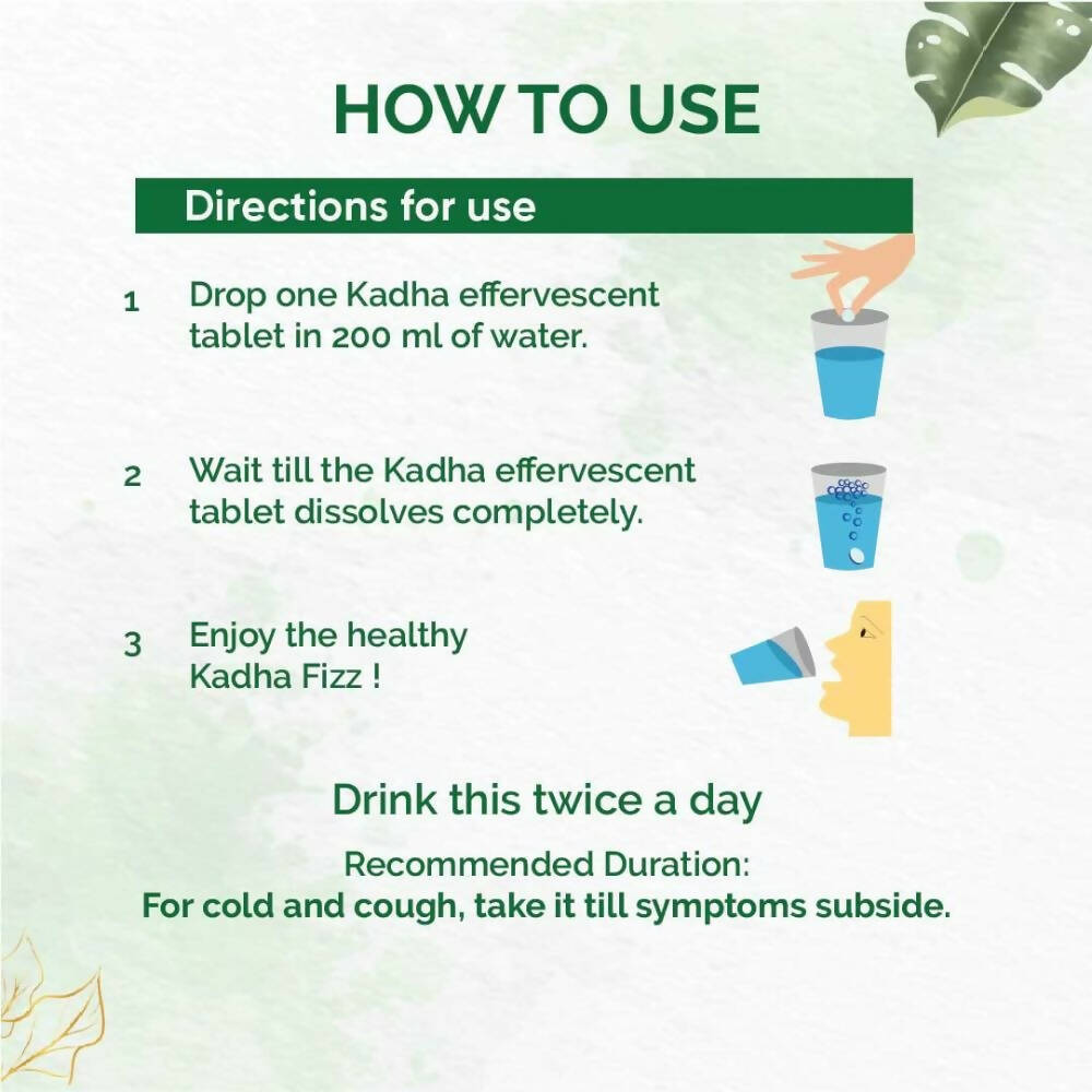Dr. Vaidya's Kadha Fizz Effervescent Tablets | Swadesiicart