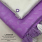 Lavender Poly Georgette Woven Design Saree with Unstitched Blouse - Hiral Fashion | Swadesiicart