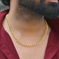 VOJ Gold-Polished Designer Circular Chain For Men | Swadesiicart