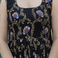 The52 Black Women's Gorgeous Printed Muslin Fabric Flared Kurta Pant and Dupatta Set - Swadesiicart