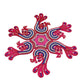 Kundan HandiKrafts Peacock Rangoli Pink Color (Medium) - Swadesiicart