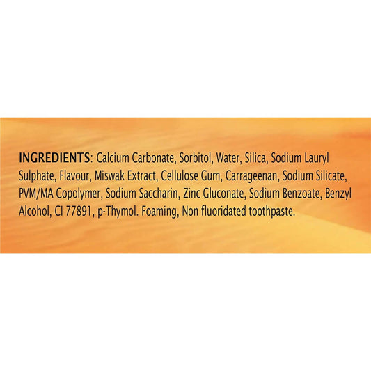 Dabur Meswak Toothpaste Ingredients