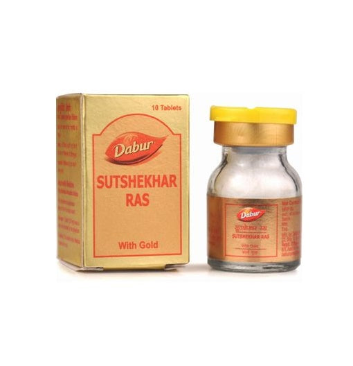 Dabur Sutshekhar Ras With Gold 10 tab