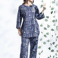 Breathables Abstract Cotton Co-Ord Set – Blue