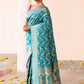 Joban Fashion Aqua Soft Pure Handloom Banarasi Silk Saree | Swadesiicart