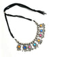 Mominos Fashion Johar Kamal Women Oxidised Silver-Plated Brass Finish Kundan Choker (Multi) | Swadesiicart