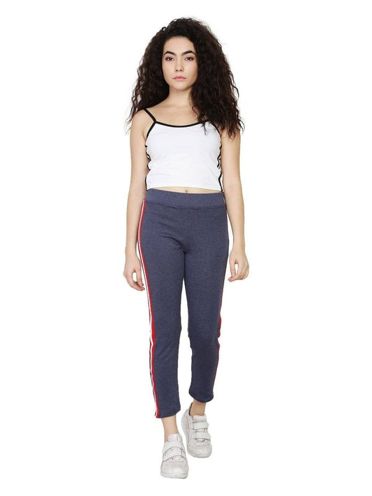 Asmaani Blue Grey Color Hosiery Lower with Two Side Pockets and tapped | Swadesiicart